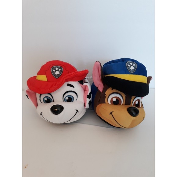 Nickelodeon Paw Patrol Marshall & Chase Toddler Boys Slippers Small 5/6 - Picture 1 of 7